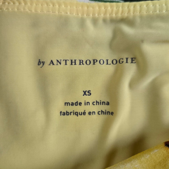 Anthropologie Pina Colada Pineapple High Waist Modest Bikini Bottoms Size XS - Picture 4 of 6